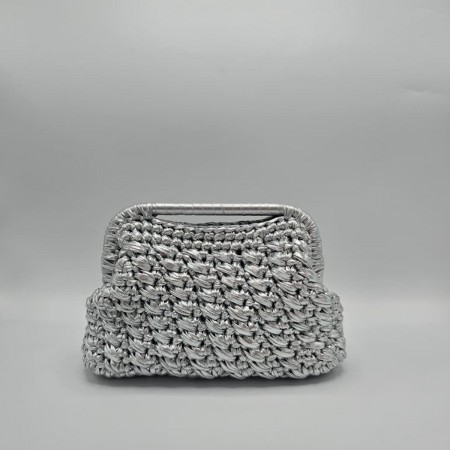 The Recta Clutch | Silver |...