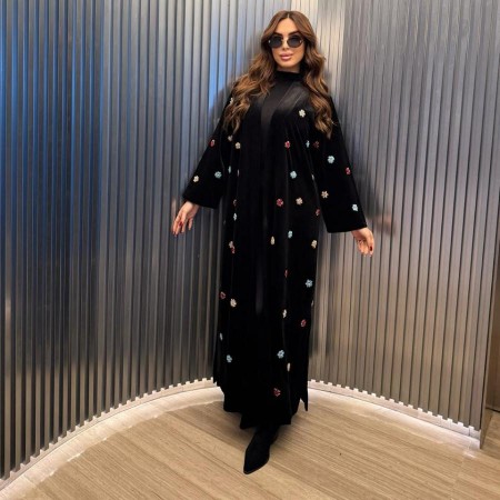 Multicolor Rose Kaftan