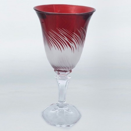 Feathery Water Glass