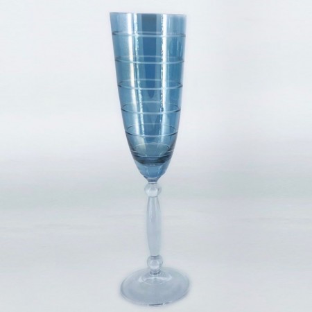 Striped Champagne Glass