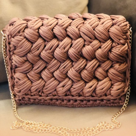 Crochet Crossbody Bag | Mocca