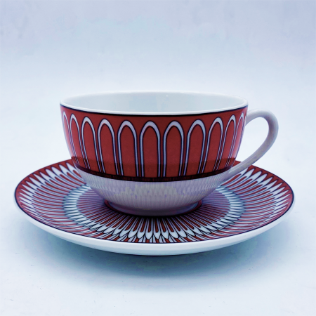 The Warm Red Tea Cups | Set...