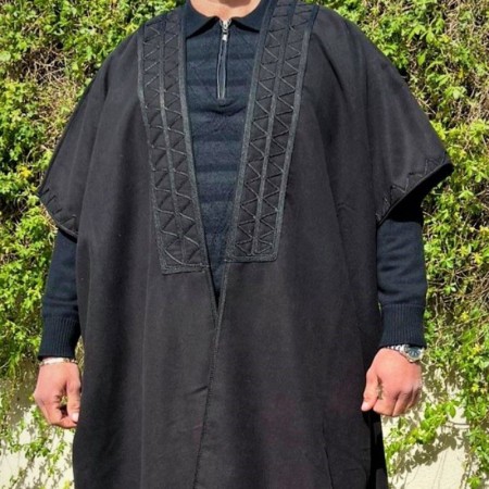 Long Black Joukh Abaya