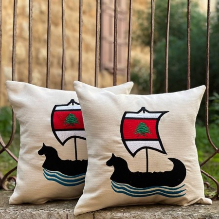 The Phoenician Boat Pillow...