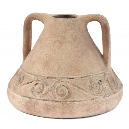 Cream Short-Neck Amphora|TF