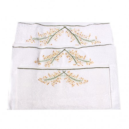 Mimosa Flowers Bath Towel...