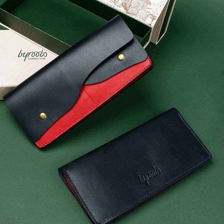 Cedar Bloom Wallet | Navy...