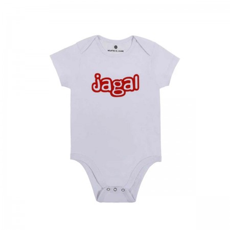 Jagal Baby Bodysuit | White