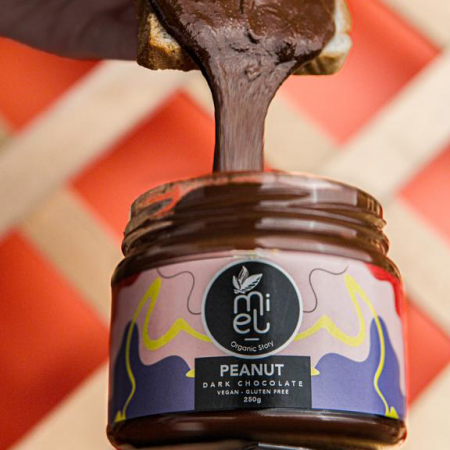 Peanut Dark Chocolate Jar | 250g | MOS