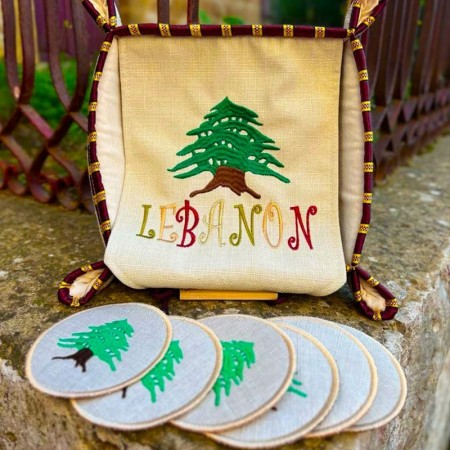 Cedar Bread Cover and Coasters