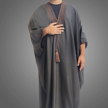 Linen Abaya | Brown