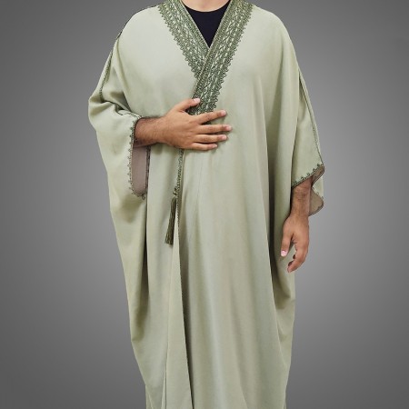 Linen Abaya | Light Green