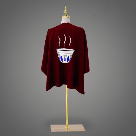 Coffee Cup Poncho | Red