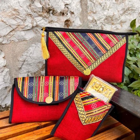 Traditional Red Pouch Set