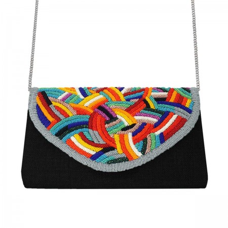 Rainbow Clutch | Black