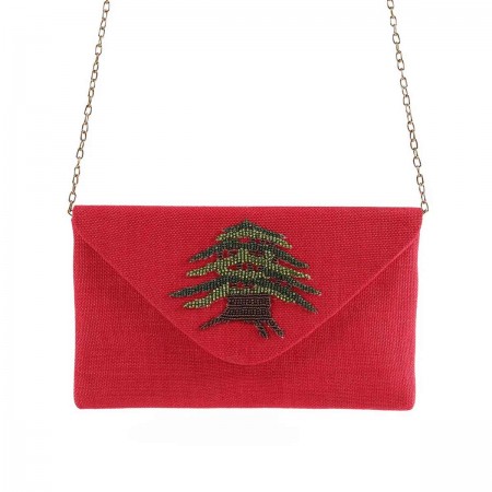 Cedar of Lebanon Clutch | Red