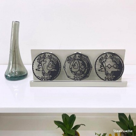 Lebanese Lira Sculpture