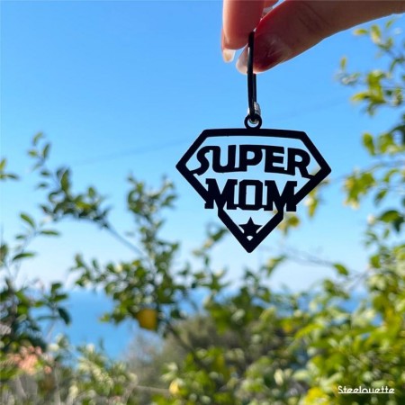 Super Mom Keychain