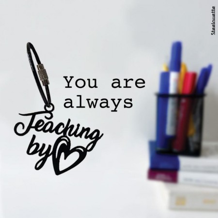 Teaching by Heart Keychain